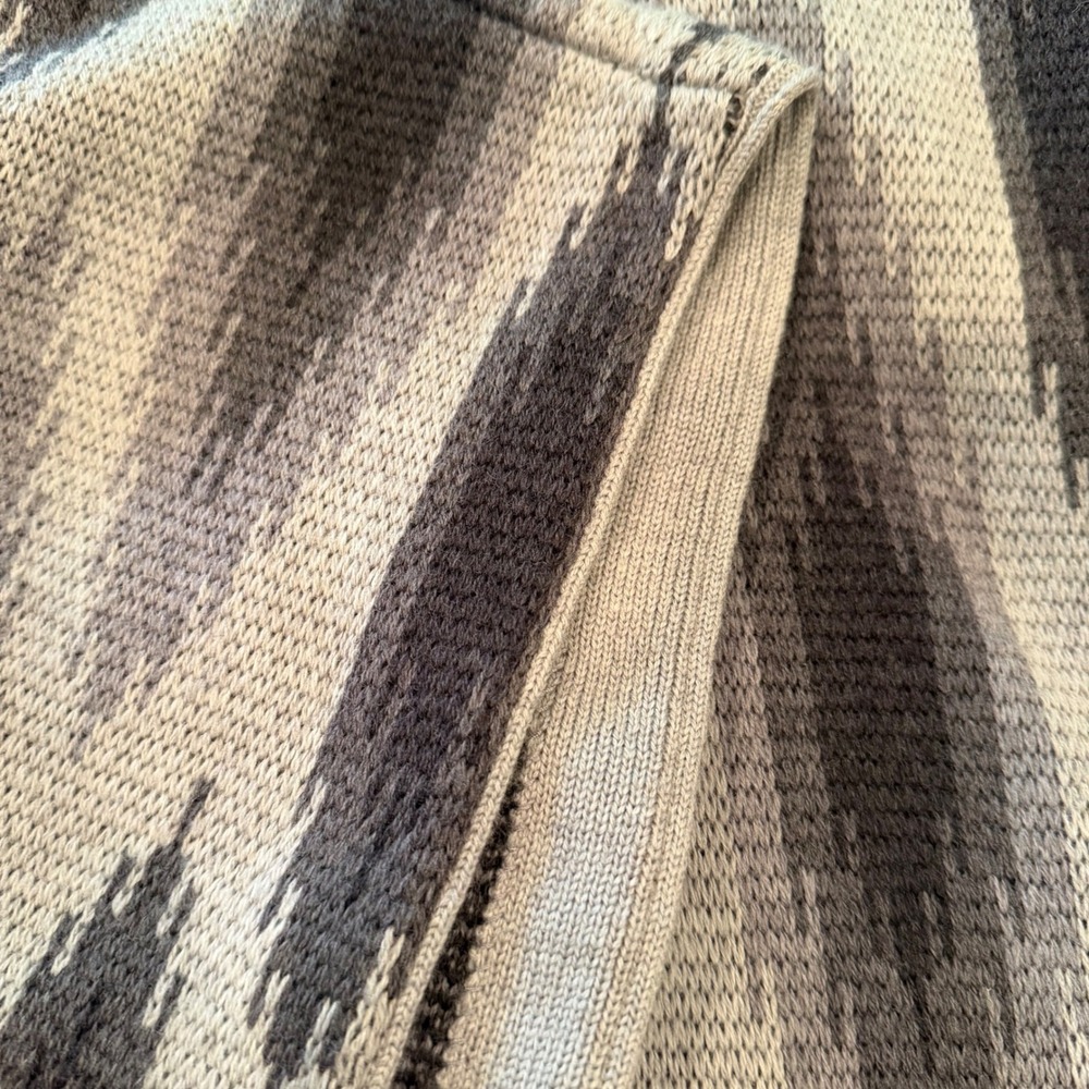 Haute Hippie Southwest Poncho Women's XS/S Gray 100% Wool Western Boho Retro Y2K - Picture 7 of 7
